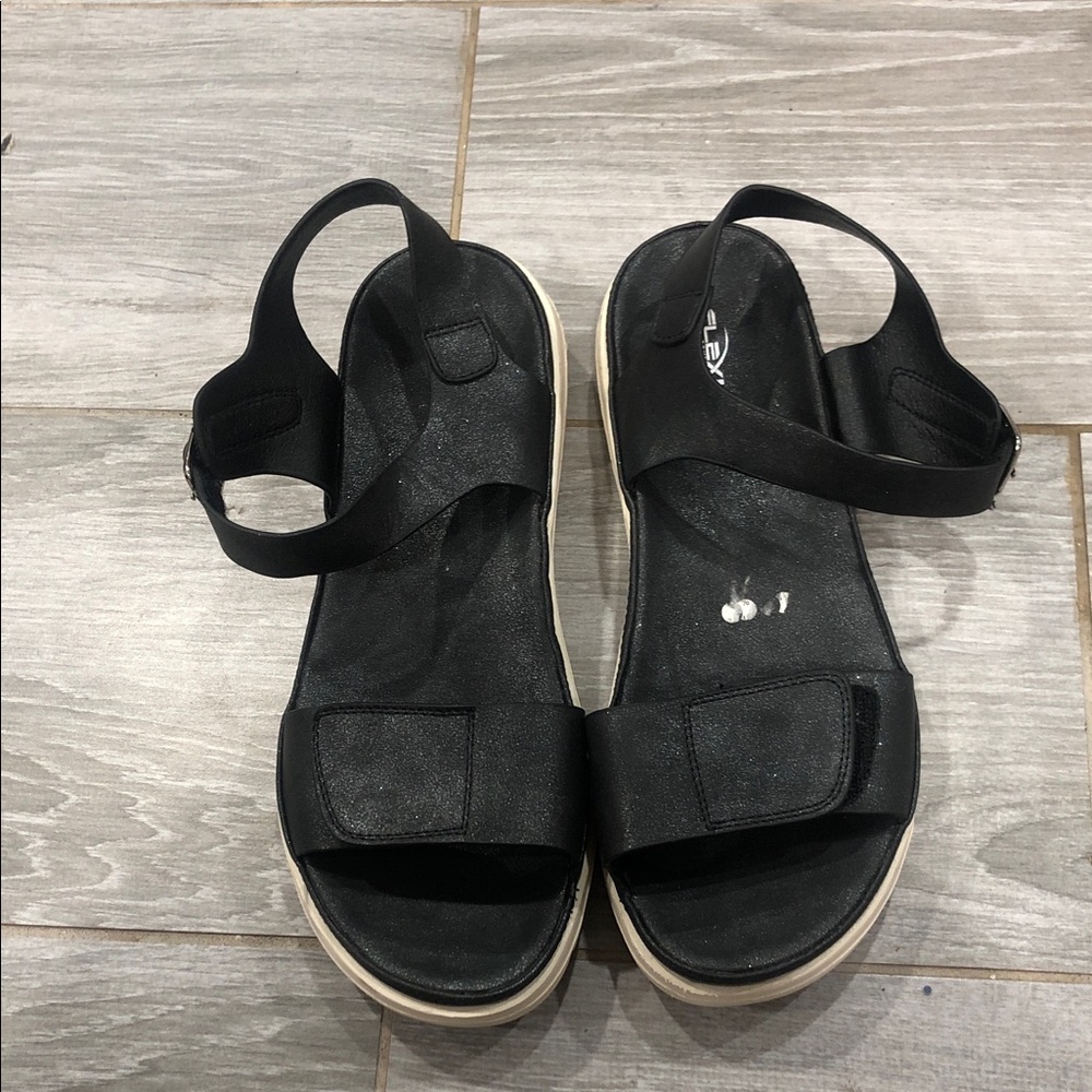 Italian black Women's Sandals 42